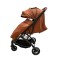 Carucior sport compact cu spatar reglabil, pliere tip troller si husa de picioare. 6-36 luni, S1-Maro