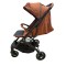 Carucior sport compact cu spatar reglabil, pliere tip troller si husa de picioare. 6-36 luni, S1-Maro