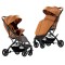 Carucior sport compact cu spatar reglabil, pliere tip troller si husa de picioare. 6-36 luni, S1-Maro