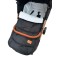 Carucior sport cu geanta si husa pentru picioare, pliere rapida tip troller, 6-36 luni, S2-Negru