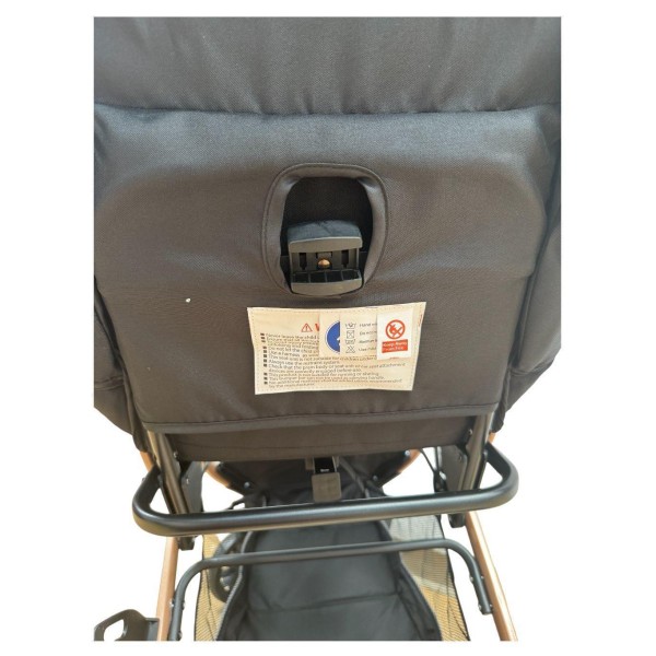Carucior sport cu geanta si husa pentru picioare, pliere rapida tip troller, 6-36 luni, S2-Gri