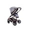 Carucior 2 in 1 transformabil, 0-36 luni, Cu suspensii, Maner reversibil, Pozitie de somn si sezut, colectia de lux, F3-Gri