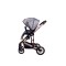 Carucior 2 in 1 transformabil, 0-36 luni, Cu suspensii, Maner reversibil, Pozitie de somn si sezut, colectia de lux, F3-Gri
