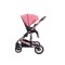 Carucior 2 in 1 transformabil, 0-36 luni, Cu suspensii, Maner reversibil, Pozitie de somn si sezut, colectia de lux, F3-Roz