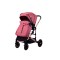 Carucior 2 in 1 transformabil, 0-36 luni, Cu suspensii, Maner reversibil, Pozitie de somn si sezut, colectia de lux, F3-Roz