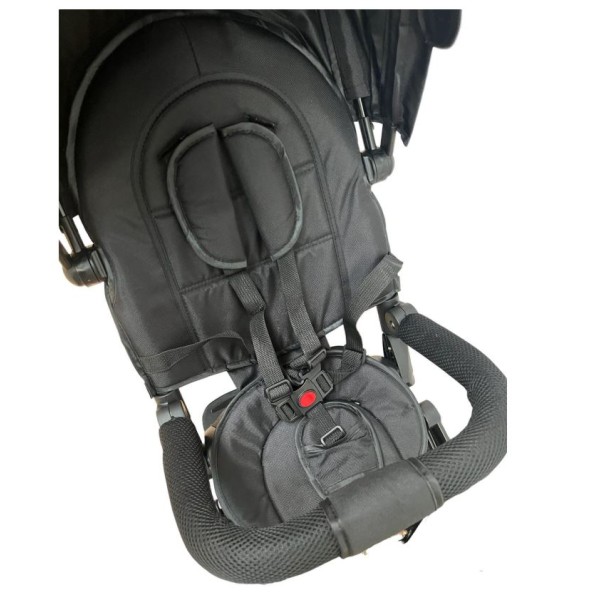 Tricicleta multifunctionala, Roti Din Spuma cu scaun reversibil si pozitie de somn, 8 luni-5 ani, SL02-Negru