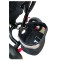 Tricicleta multifunctionala, Roti Din Spuma cu scaun reversibil si pozitie de somn, 8 luni-5 ani, SL02-Negru