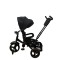 Tricicleta multifunctionala, Roti Din Spuma cu scaun reversibil si pozitie de somn, 8 luni-5 ani, SL02-Negru