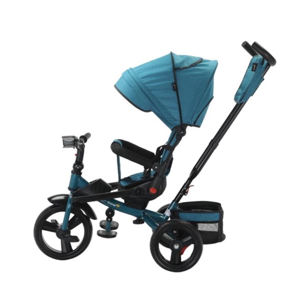 Tricicleta multifunctionala, Roti Din Spuma cu scaun reversibil si pozitie de somn, 8 luni-5 ani, SL02-Turcoaz Tricicleta multifunctionala, Roti Din Spuma cu scaun reversibil si pozitie de somn, 8 luni-5 ani, SL02-Turcoaz