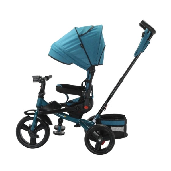 Tricicleta multifunctionala, Roti Din Spuma cu scaun reversibil si pozitie de somn, 8 luni-5 ani, SL02-Turcoaz Tricicleta multifunctionala, Roti Din Spuma cu scaun reversibil si pozitie de somn, 8 luni-5 ani, SL02-Turcoaz