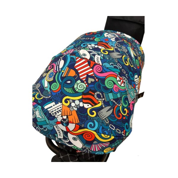 Tricicleta pliabila cu muzica si lumini, cu pozitie de somn si scaun reversibil, Varsta 8 luni+, SL01-Multicolor