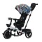 Tricicleta pliabila cu muzica si lumini, cu pozitie de somn si scaun reversibil, Varsta 8 luni+, SL01-Multicolor