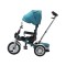 Tricicleta cu scaun reversibil tip moto cu far, pozitie de somn si scaun rotativ, 6-36 luni, lumini si muzica, SL03-Turcoaz
