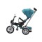 Tricicleta cu scaun reversibil tip moto cu far, pozitie de somn si scaun rotativ, 6-36 luni, lumini si muzica, SL03-Turcoaz