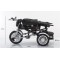 Tricicleta cu scaun reversibil tip moto cu far, pozitie de somn si scaun rotativ, 6-36 luni, lumini si muzica, SL03-Negru