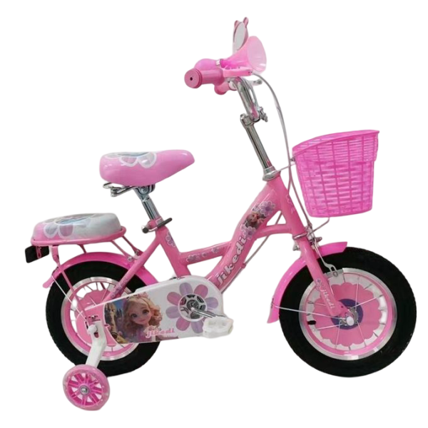 Bicicleta cu Roti ajutatoare intre 4 -6 ani, Scaun papusi , 16 inch, oglinda, Cos, frana de mana fata-spate, NP-03 Bicicleta cu Roti ajutatoare intre 4 -6 ani, Scaun papusi , 16 inch, oglinda, Cos, frana de mana fata-spate, NP-03