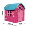 Casuta mare copii plastic roz cu turcoaz 120x111x113cm, LOJ-01 Casuta mare copii plastic roz cu turcoaz 120x111x113cm, LOJ-01