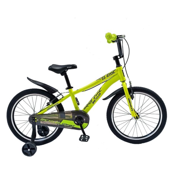 Bicicleta copii 20 Inch Sprint cu Roti ajutatoare, varsta 7-10 ani, VERDE, SPN-03 Bicicleta copii 20 Inch Sprint cu Roti ajutatoare, varsta 7-10 ani, VERDE, SPN-03