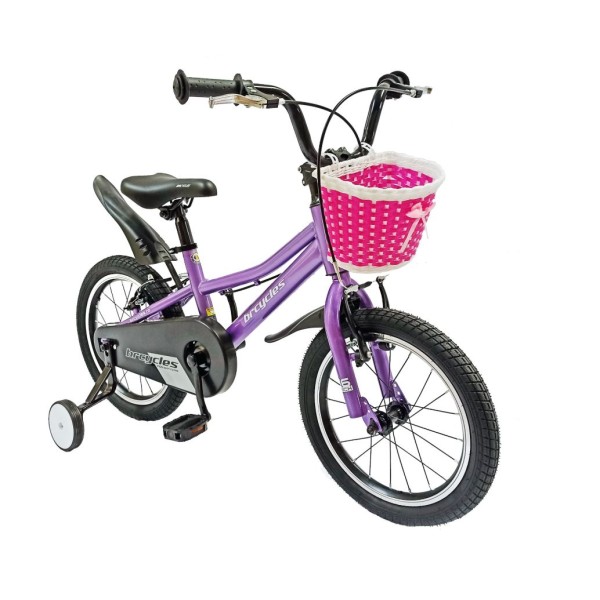 Bicicleta copii 16 Inch Kids Sports, Cadru din Otel, varsta 4-6 ani, Mov, KDS-01 Bicicleta copii 16 Inch Kids Sports, Cadru din Otel, varsta 4-6 ani, Mov, KDS-01