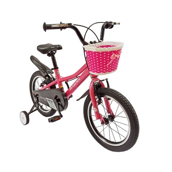 Bicicleta copii 16 Inch Kids Sports, Cadru din Otel, varsta 4-6 ani, ROZ, KDS-02 Bicicleta copii 16 Inch Kids Sports, Cadru din Otel, varsta 4-6 ani, ROZ, KDS-02