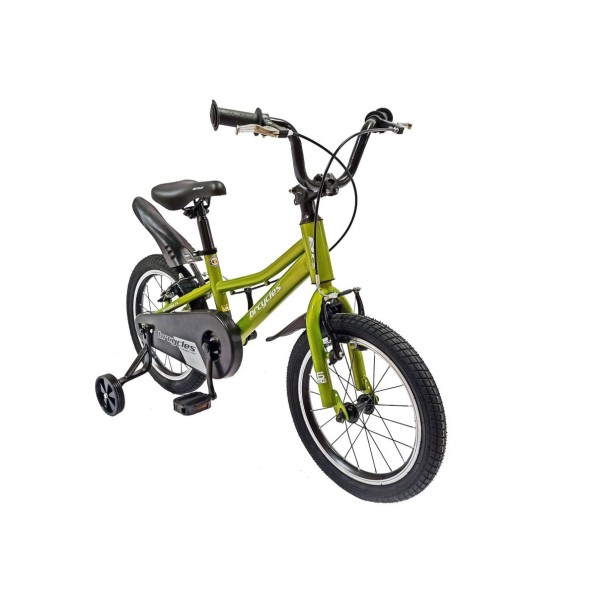 Bicicleta copii 16 Inch Kids Sports, Cadru din Otel, varsta 4-6 ani, Verde, KDS-03 Bicicleta copii 16 Inch Kids Sports, Cadru din Otel, varsta 4-6 ani, Verde, KDS-03