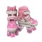 Role pentru Copii Icepatori Power S, 4 Roti Reglabile, Roz cu Frana de Siguranta 27-30, ROL-03