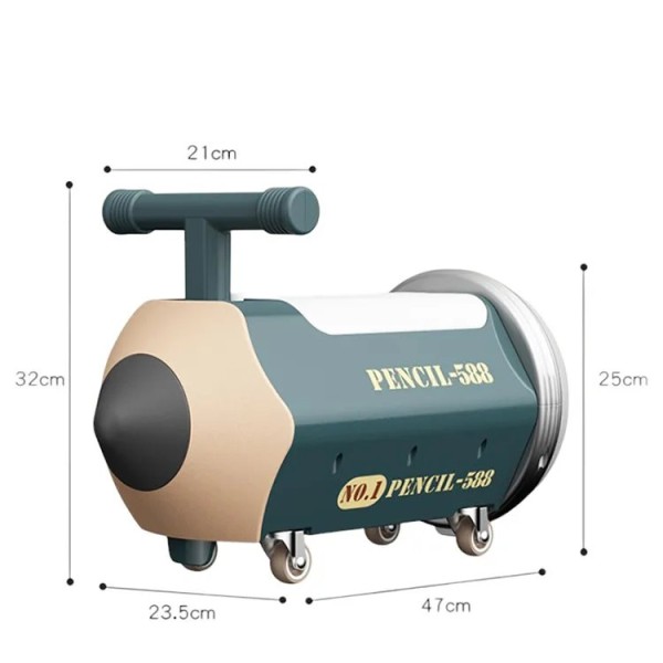 Scooter pentru copii Creion Glisor pe patru roti 1-3 ani, fara pedale, Muzical si lumina, ROZ, SCT-01 Scooter pentru copii Creion Glisor pe patru roti 1-3 ani, fara pedale, Muzical si lumina, ROZ, SCT-01