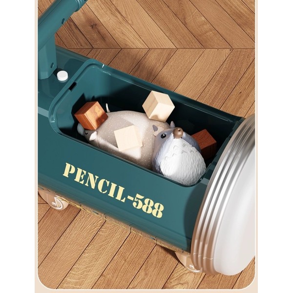 Scooter pentru copii Creion Glisor pe patru roti 1-3 ani, fara pedale, Muzical si lumina, ALBASTRU, SCT-03
