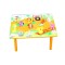 Set masuta lemn cu 2 scaune, 59x39x40 cm, Portocaliu, ML-04