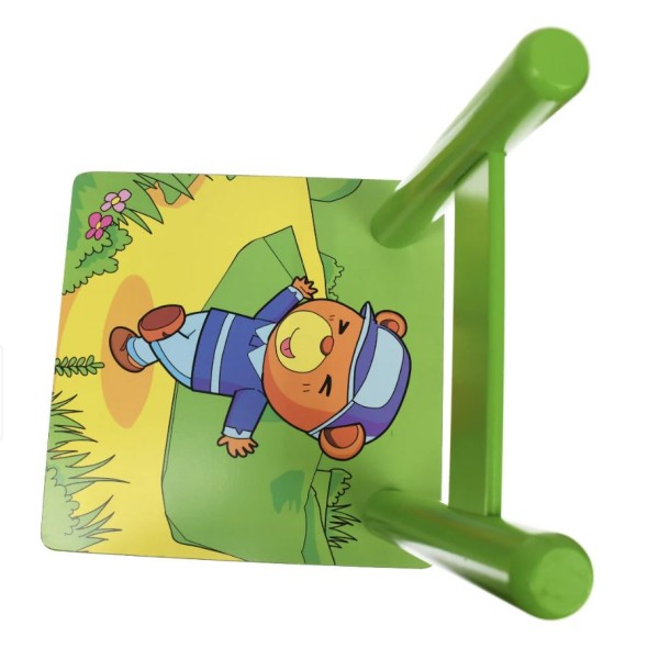 Set masuta lemn cu 2 scaune, 59x39x40 cm, Verde, ML-05 Set masuta lemn cu 2 scaune, 59x39x40 cm, Verde, ML-05