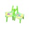 Set masuta lemn cu 2 scaune, 59x39x40 cm, Verde, ML-05 Set masuta lemn cu 2 scaune, 59x39x40 cm, Verde, ML-05