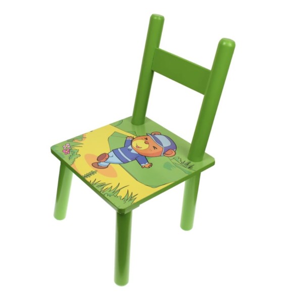 Set masuta lemn cu 2 scaune, 59x39x40 cm, Verde, ML-05 Set masuta lemn cu 2 scaune, 59x39x40 cm, Verde, ML-05