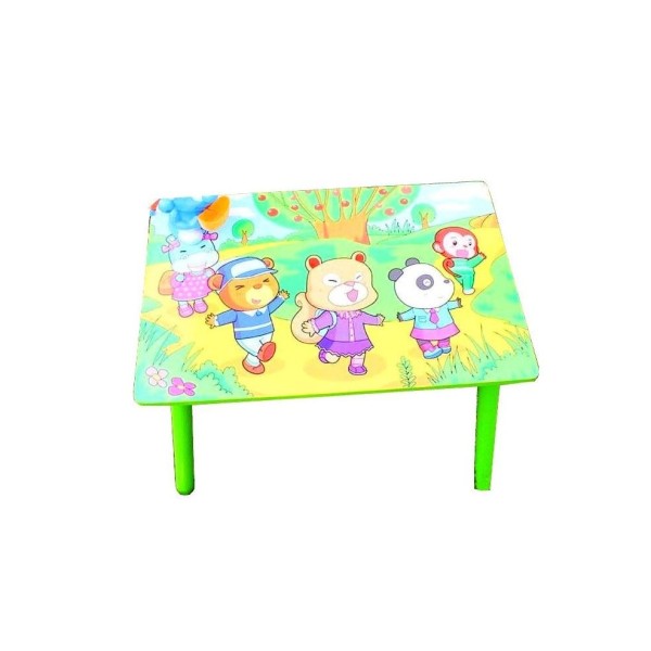 Set masuta lemn cu 2 scaune, 59x39x40 cm, Verde, ML-05 Set masuta lemn cu 2 scaune, 59x39x40 cm, Verde, ML-05