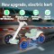 Masina Electrica Tip Kart pliabil de 6V cu scaun și volan reglabile pentru băieți și fete, muzică, roată pliabilă, lumini LED intermitente, Rosu