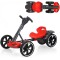 Masina Electrica Tip Kart pliabil de 6V cu scaun și volan reglabile pentru băieți și fete, muzică, roată pliabilă, lumini LED intermitente, Rosu