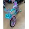 Bicicleta cu Cos Printesa ROZ intre 5 -9 ani, Scaun pentru papusi Roti ajutatoare, 20 inch, oglinda, aparatoare, frana de mana fata-spate
