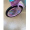 Bicicleta cu Cos Printesa ROZ intre 5 -9 ani, Scaun pentru papusi Roti ajutatoare, 20 inch, oglinda, aparatoare, frana de mana fata-spate