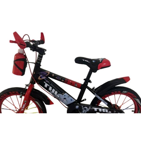 Bicicleta copii 10-14 ani cu roti ajutatoare si bidon pentru apa in suport JHT, 20 inch, Rosu Bicicleta copii 10-14 ani cu roti ajutatoare si bidon pentru apa in suport JHT, 20 inch, Rosu