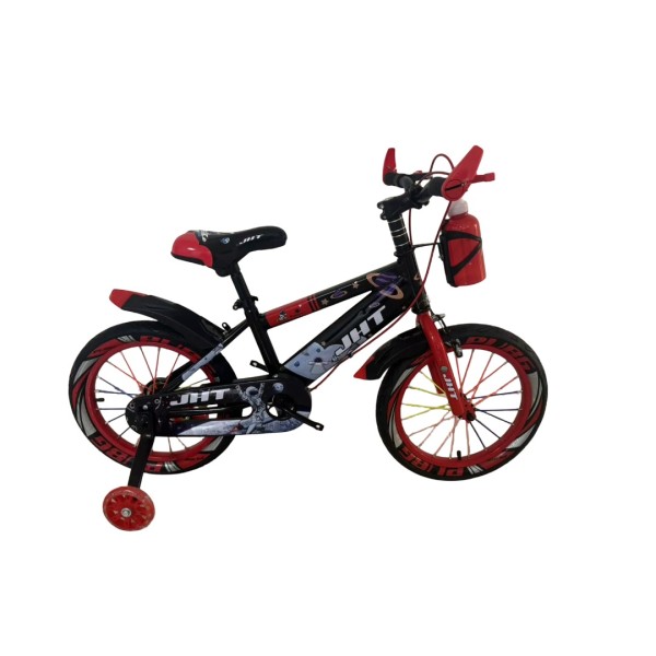Bicicleta copii 10-14 ani cu roti ajutatoare si bidon pentru apa in suport JHT, 20 inch, Rosu Bicicleta copii 10-14 ani cu roti ajutatoare si bidon pentru apa in suport JHT, 20 inch, Rosu