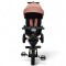 Tricicleta Copii Cu Pozitie De Somn Scaun Rotativ Sunete Si Lumini TRC-05,Roz Somon Plus