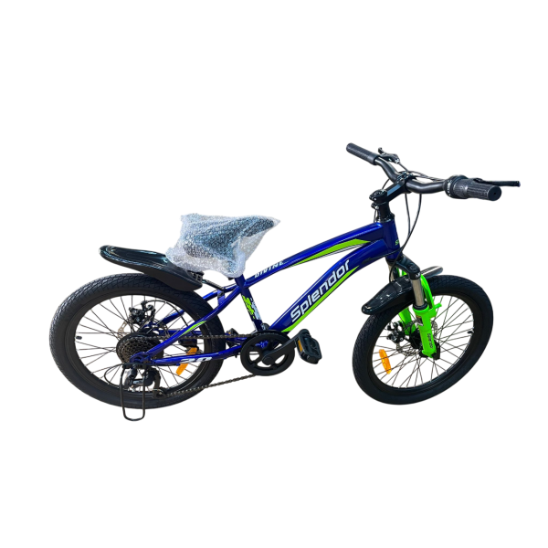 Bicicleta pentru copii Splendor 20 Inch, (NEGRU+VERDE), Material cadru: otel, Tip frana DISC, 6 viteze Bicicleta pentru copii Splendor 20 Inch, (NEGRU+VERDE), Material cadru: otel, Tip frana DISC, 6 viteze