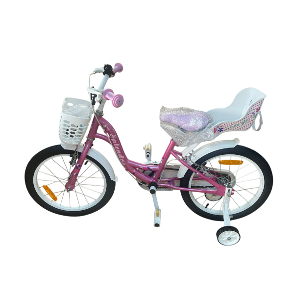 Bicicleta pentru copii Splendor, 20 Inch Roz, Material cadru: otel, Tip frana: Caliper, roti ajutatoare Bicicleta pentru copii Splendor, 20 Inch Roz, Material cadru: otel, Tip frana: Caliper, roti ajutatoare