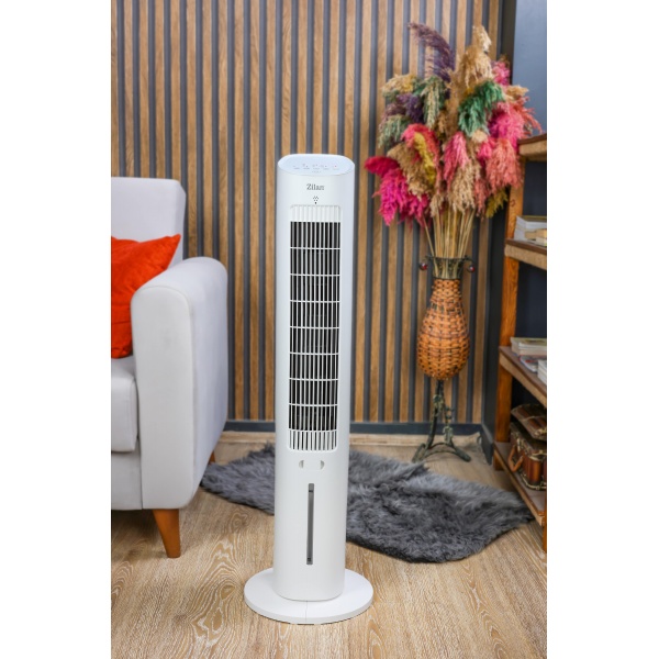 Ventilator Zilan tip turn, capacitate 3L apa, control prin Touch, 3 trepte de viteza, Timer 12h Ventilator Zilan tip turn, capacitate 3L apa, control prin Touch, 3 trepte de viteza, Timer 12h