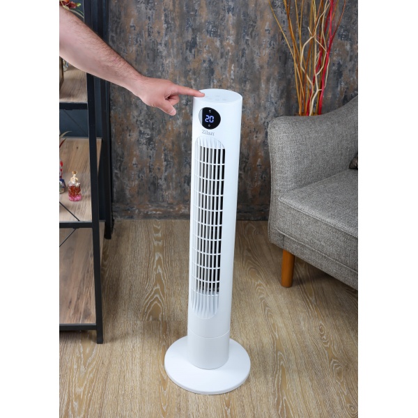Ventilator turn Zilan, display LED, Timer, 3 trepte de viteza, 3 moduri presetate, 60W Ventilator turn Zilan, display LED, Timer, 3 trepte de viteza, 3 moduri presetate, 60W