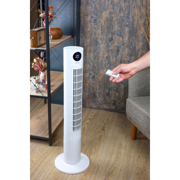 Ventilator turn Zilan, display LED, Timer, 3 trepte de viteza, 3 moduri presetate, 60W Ventilator turn Zilan, display LED, Timer, 3 trepte de viteza, 3 moduri presetate, 60W