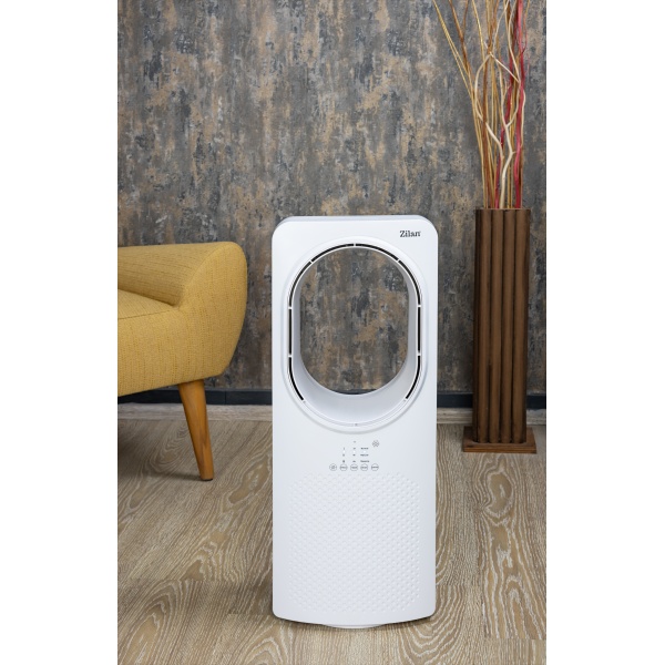 Ventilator fara palete Zilan, 50W, Timer, 3 trepte de viteza, 3 moduri presetate Ventilator fara palete Zilan, 50W, Timer, 3 trepte de viteza, 3 moduri presetate