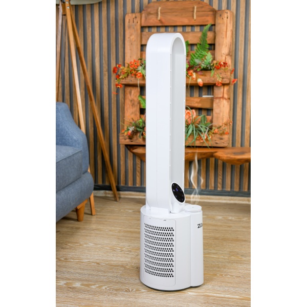 Ventilator turn Zilan fara palete, Timer, Oscilatie, 3 trepte de viteza, 3 moduri presetate, 40 W Ventilator turn Zilan fara palete, Timer, Oscilatie, 3 trepte de viteza, 3 moduri presetate, 40 W