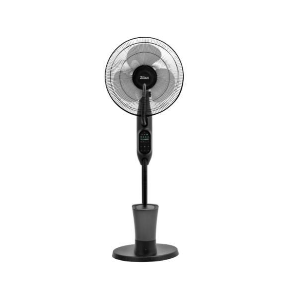 Ventilator Zilan cu pulverizare, Capacitate apa 2.8L, 3 trepte de viteza, 3 moduri presetate, Timer, Telecomanda, Putere 75W Ventilator Zilan cu pulverizare, Capacitate apa 2.8L, 3 trepte de viteza, 3 moduri presetate, Timer, Telecomanda, Putere 75W