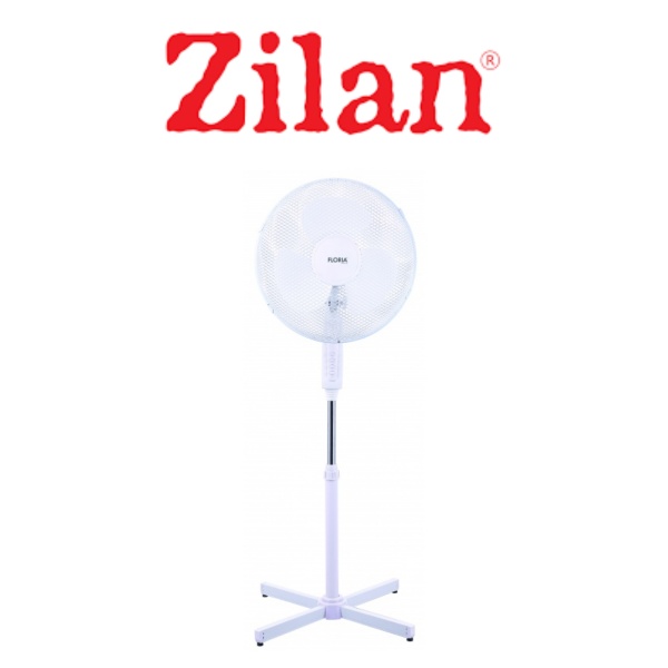 Ventilator cu picior FLORIA, Diametru 40 cm, Putere 40 W, Motor silentios si puternic, Alb Ventilator cu picior FLORIA, Diametru 40 cm, Putere 40 W, Motor silentios si puternic, Alb