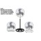 Ventilator cu picior FLORIA ,negru cu gri 3 in 1, Putere 55 W, 3 viteze, diametru 45 cm Ventilator cu picior FLORIA ,negru cu gri 3 in 1, Putere 55 W, 3 viteze, diametru 45 cm
